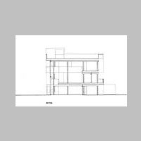 Richard Meier, Smith House, Drawing by Richard Meier & Partners Architects, Section 2 on www.newyork-architects.com.jpg